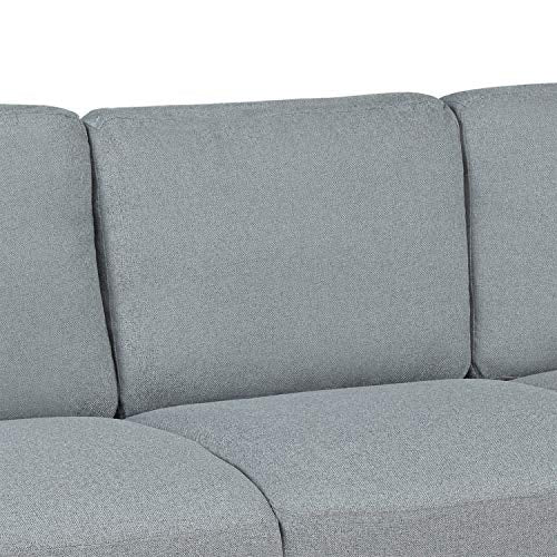 3-Seat Sofa Linen Fabric Sofa Harper & Bright Designs Sofa Couch Living Room Furniture Sofa Sets 3-Seat, Fabric Sofa 3 Seat Sofa for Living Room Linen Fabric Sofa,Furniture for Living Room (Gray)