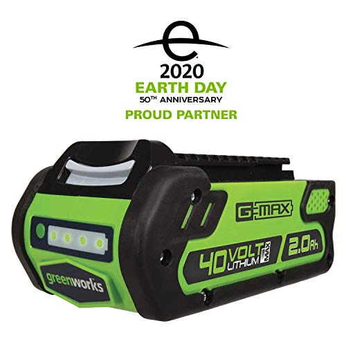 Greenworks G-MAX 40V 16'' Cordless Lawn Mower with 4Ah Battery - 25322 Model & 40V 2.0 AH Lithium Ion Battery 29462