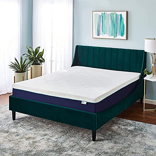 Sleep Innovations Quinn Stay Fresh Cooling Gel Memory Foam Mattress with Freshness Protector, 10 Inches, Full