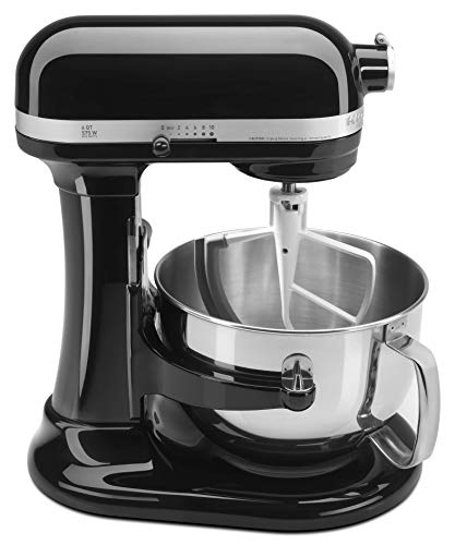 KitchenAid KP26M1XOB 6 Qt. Professional 600 Series Bowl-Lift Stand Mixer - Onyx Black
