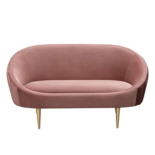 Safavieh SFV4746A Love Seats, Dusty Rose/Gold