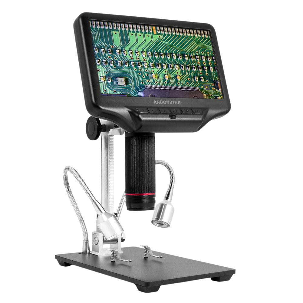 Andonstar AD407 7 Inch Display HDMI Soldering Digital Microscope For Phone Repairs New