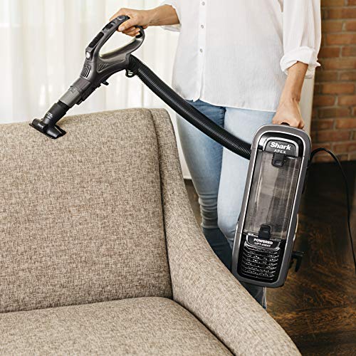 Shark APEX AZ1002 DuoClean with Self-Cleaning Brushroll Lift-Away Upright Vacuum, Crevice and Upholstery Tools, Pet Power Brush.88 Dry Quarts, Black