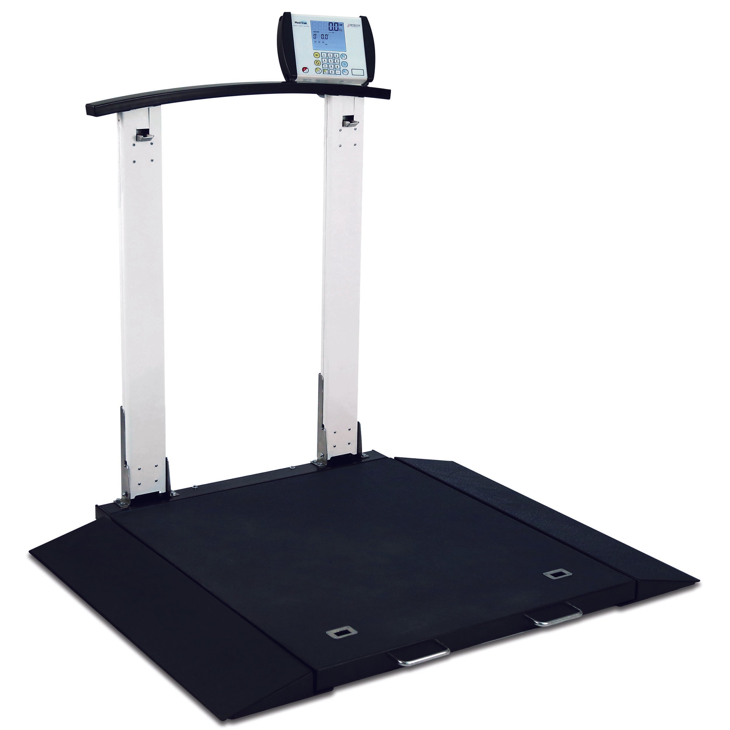 Detecto 6560 Portable Wheelchair Scale with Handrail