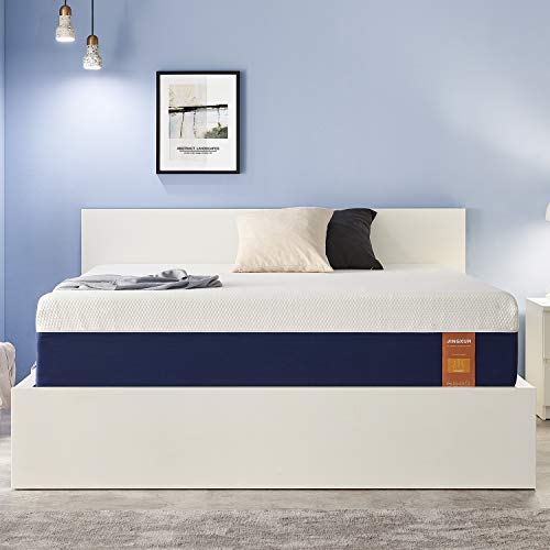 JINGXUN King Size Mattress 11 Inch Gel Memory Foam King Mattress for Cool Sleep & Pressure Relief, Premium Gel Multi Layered Memory Foam Bed Mattress in a Box, Easy Set-Up