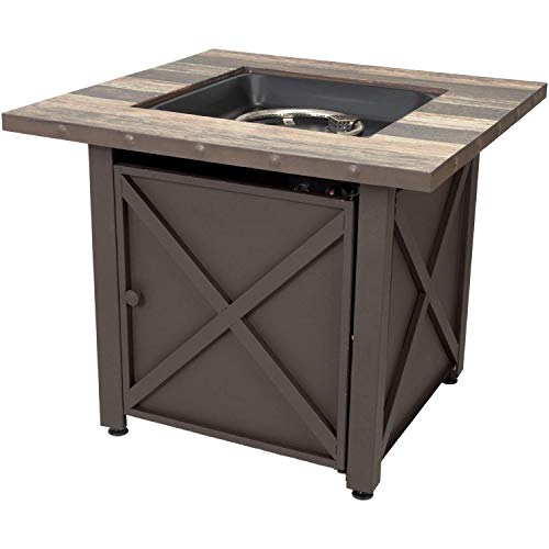 Endless Summer GAD15264SP 30-in W 50000-BTU Brown Tabletop Steel Propane Gas Fire Table