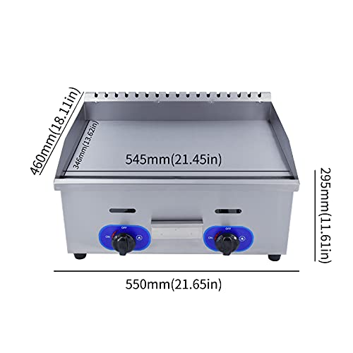 Commercial Table Top Gas Grill Griddle 22