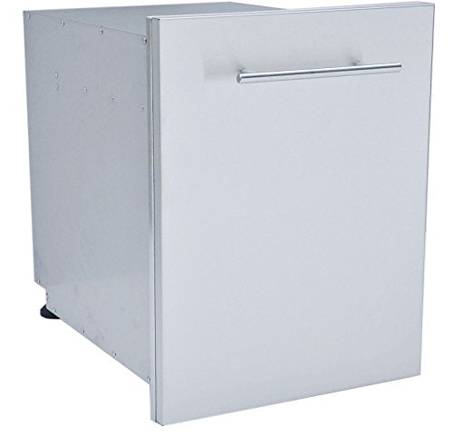 SUNSTONE DE-TRD18 Designer Series Raised Style Single Bin Trash Drawer, 18