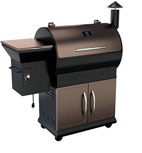 Z Grills ZPG-700D 2020 Upgrade Wood Pellet Grill & Smoker, 8 in 1 BBQ Grill Auto Temperature Control, inch Cooking Area, 700 sq in Bronze, 700 sq inch Cooking Area