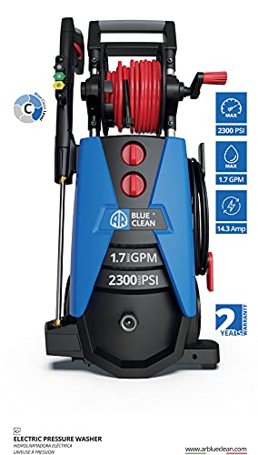 AR ANNOVI REVERBERI Blue Clean New Electric 2300 PSI Pressure Washer, with up to 1.7 GPM, BC390HSS