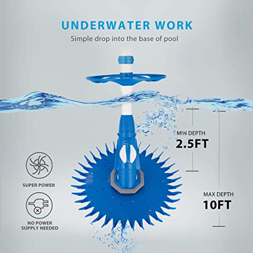 VIVOHOME Professional Automatic Pool Vacuum Cleaner with 1.0 HP Swimming Pool PUM