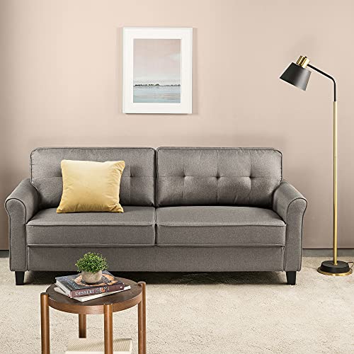 ZINUS Sayan Sofa Couch / Easy, Tool-Free Assembly, Sand Grey