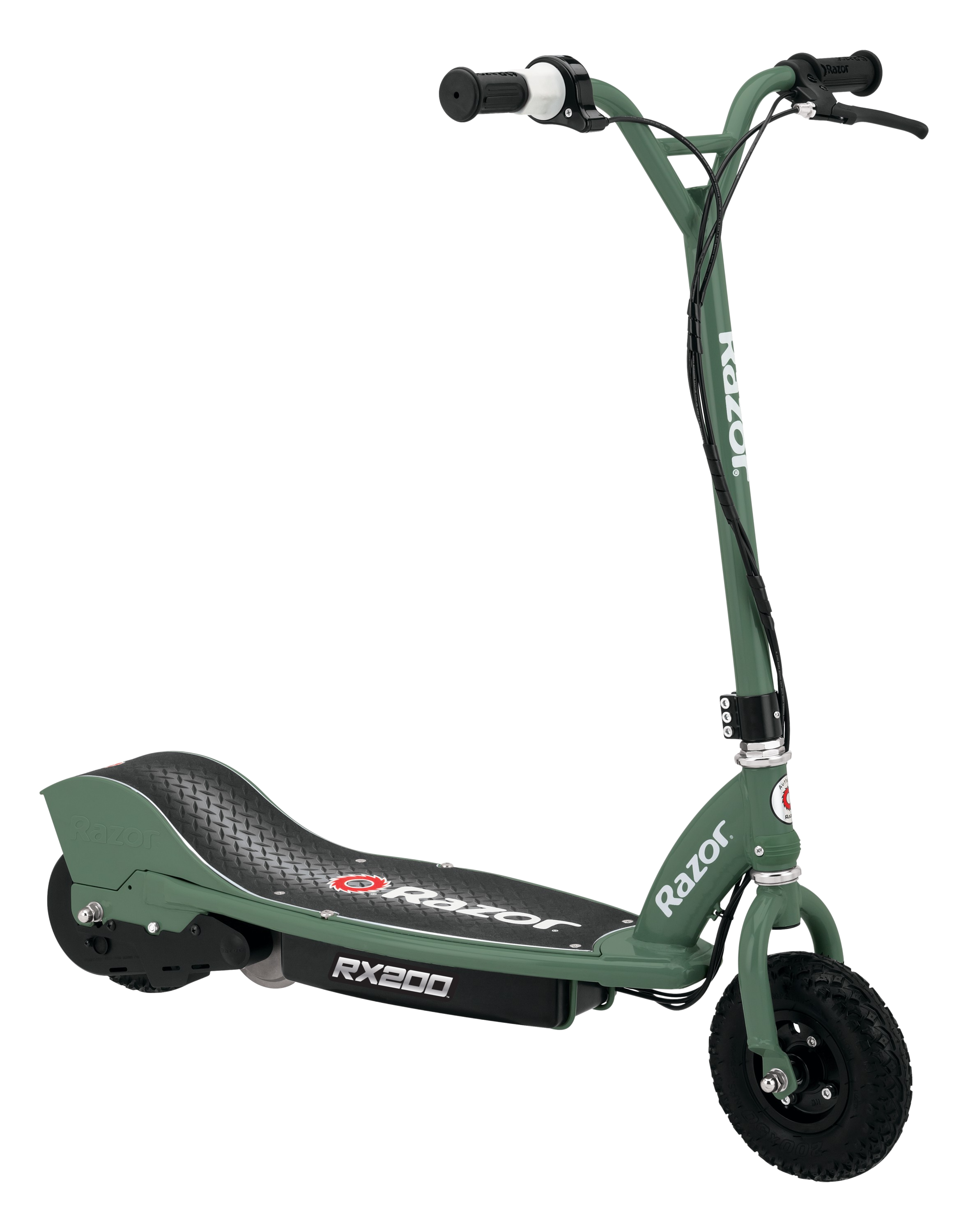 Razor RX200 Up to 8 Mile Range 12 MPH Heavy Duty Off Road Tires Electric Scooter Green New