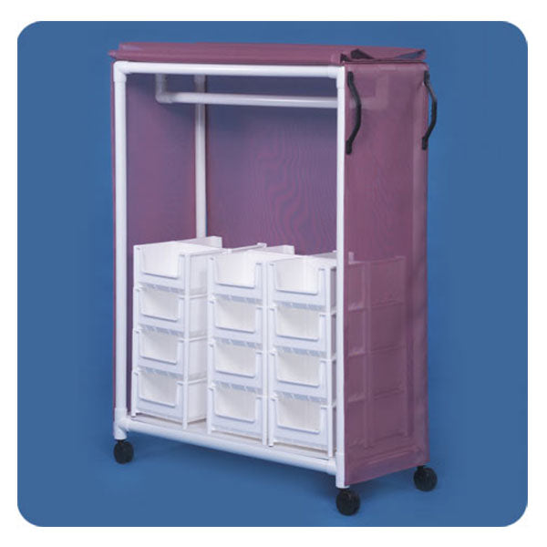 IPU Standard Line Garment Rack with 24 Bins