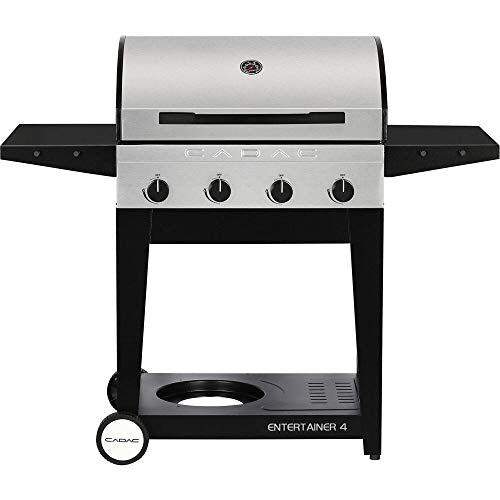 Cadac 98251-41G01-US Stainless 98251-41G01 Entertainer 4 Propane Gas BBQ Grill, Steel, 4 Burner