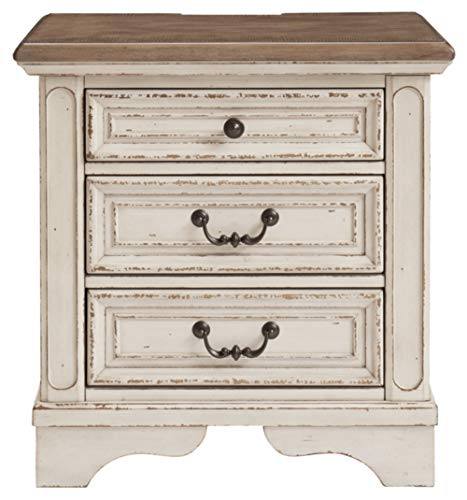 Signature Design by Ashley Realyn Nightstand, Chipped White