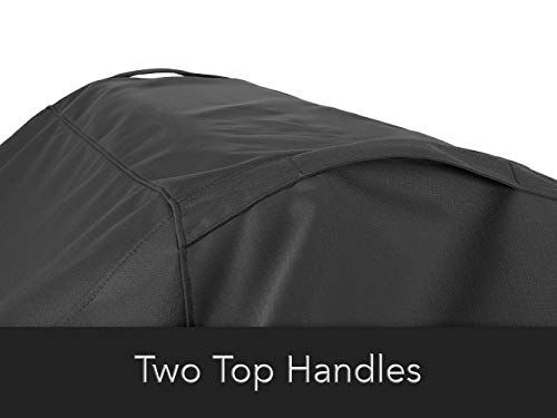 Covermates Island Grill Cover - Heavy-Duty Polyester, Weather Resistant, Mesh Vent, Grill and Heating-Ripstop Black