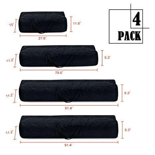 Quictent Party Tent Heavy Duty Wedding Tent Gazebo Outdoor Canopy with 4 arry Bags (Cream) (29'x21')