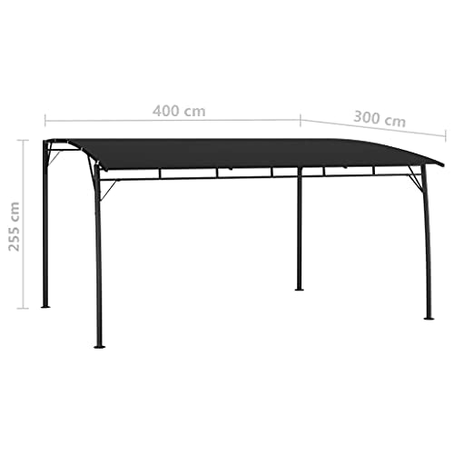 (Fast Delivery) Block Sun Shade Gazebo Canopy Gazebo Shade for Patio Outdoor Garden Events Garden Sunshade Awning 157.5