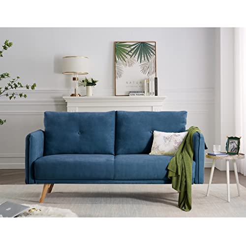 OUYESSIR Loveseat Sofa Couch, Morden Upholstered Sleeper Love Seats Furniture for Compact Small Space, Dorm, Living Room Apartment, Office, Tool-Free Assembly