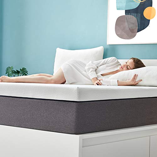 Queen Mattress, Ssecretland 14 inch Gel Memory Foam Mattress with Breathable Cover (Mattress Only) Medium Feels-Bed Mattress in a Box