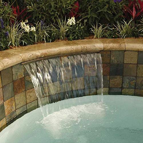 Pentair Water Pool and Spa 581118FSW Waterfall Back Feed Lip for Swimming Pool, 1-Inch