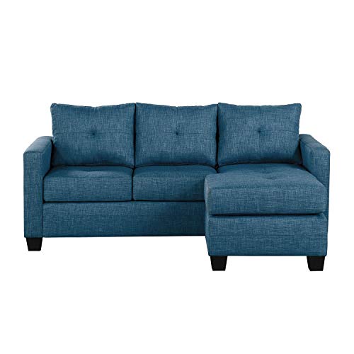 Lexicon Kennedy Tufted Fabric Reversible Sofa Chaise, 78