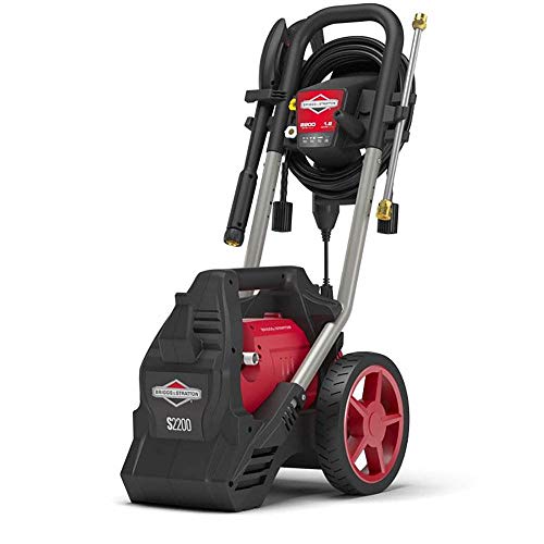 Briggs & Stratton S2200 2200 MAX PSI at 1.0 GPM Electric Pressure Washer with Detergent Foamer, 25-Foot High-Pressure Hose, and Turbo Nozzle