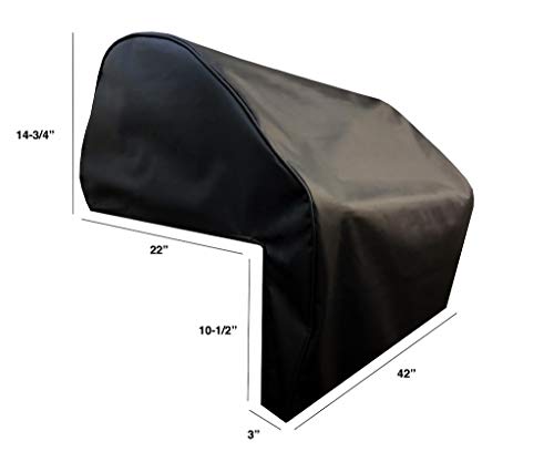 Windproof Covers 42” Heavy Duty Vinyl Cover Designed to fit Bonfire Built-in Grill