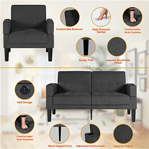 AILEEKISS 3 Piece Living Room Sofa Set 56