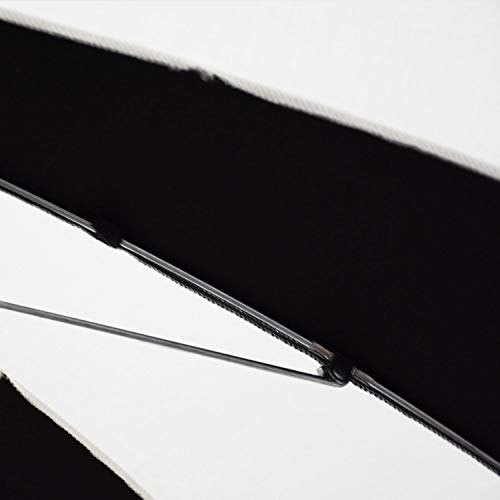 8.5 ft. Patio Umbrella in Pacifica Black and Natural Fabric