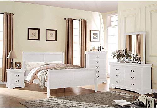 6 Drawer Dresser, Harper&Bright Designs Universal Solid Wood Storage Chest for Bedroom, Hallway, Entryway, Closet, Office (White)