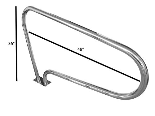 FibroPool Swimming Pool Hand Rail with Quick Mount Base (Large)