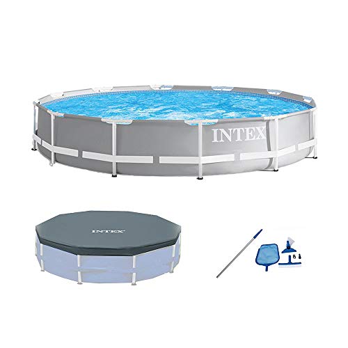 Intex 26711EH 12ft x 30in Prism Above Ground Pool Set w/Cover & Maintenance Kit