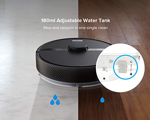 Roborock S6 Pure Robot Vacuum and Mop, Multi-Floor Mapping, Lidar Navigation, No-go Zones, Selective Room Cleaning, 2000Pa Suction Robotic Vacuum Cleaner, Wi-Fi Connected, Alexa Voice Control