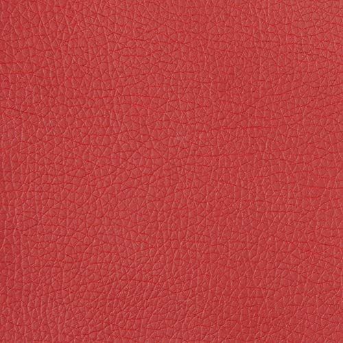 Office Star Pacific Loveseat with Padded Box Spring Seats and Silver Metal Legs, Dillon Lipstick Faux Leather