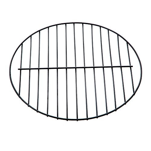 Sun Joe SJFP35-CS-STN Cast Stone Base, Wood Burning Fire Pit w/Dome Screen, Charcoal Gray