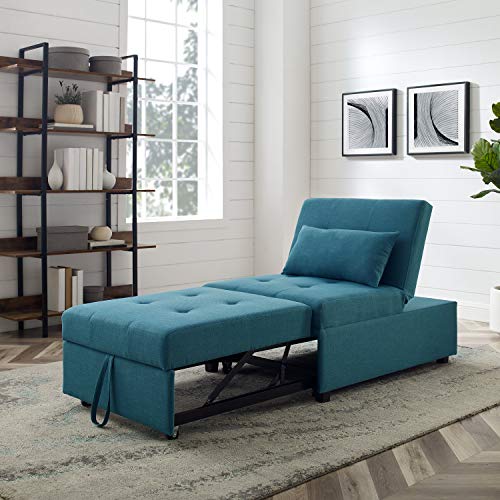 Powell Teal Adjustable Sofa Bed Marnie Chair