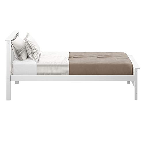 Plank+Beam Traditional Bed, Twin, White