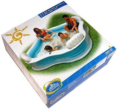 Swimming Pool, Children's Pool, Large Family Swimming Pool, Ocean Ball Pool, Family Lounge Pool with 4 Seating Edges 229 X 229 X 66 cm,Four Seater