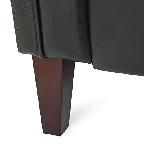 Christopher Knight Home Pondway Sofas, Midnight Black + Brown