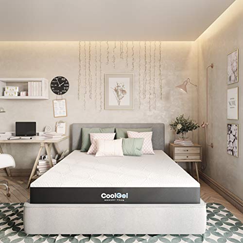 Classic Brands Cool Gel Memory Foam 9-Inch Mattress | CertiPUR-US Certified | Bed-in-a-Box, California King
