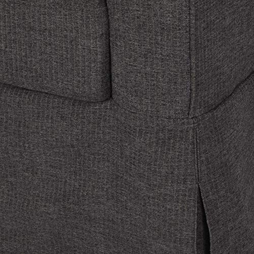 Christopher Knight Home Arrastra Sofas, Dark Taupe Stripe + Walnut