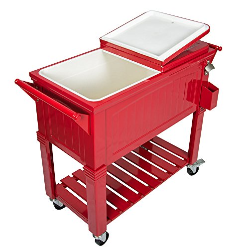 Permasteel PS-203F1-RED Furniture Cooler, Red