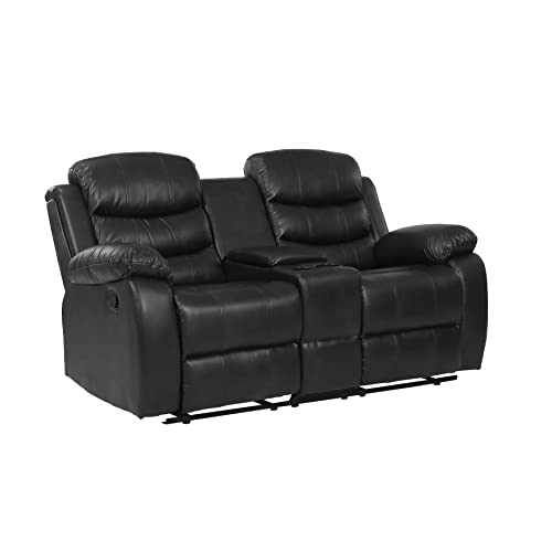 Merax YA-W22334250 Love Seats, 2-Seater, Black