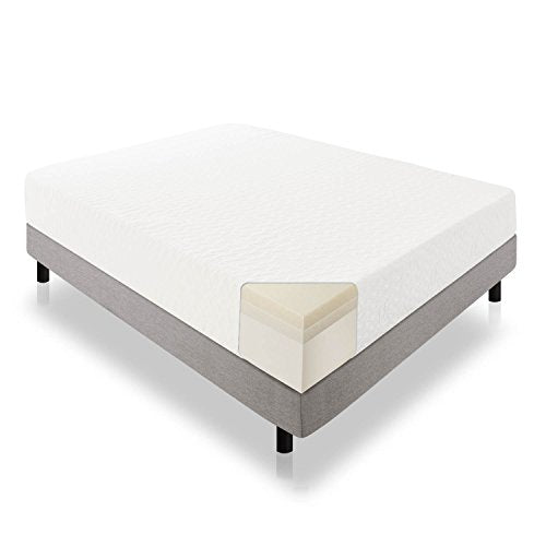 LUCID 12 Inch Gel Infused Memory Foam Mattress - CertiPUR-US Certified - 10-Year Warranty - Queen