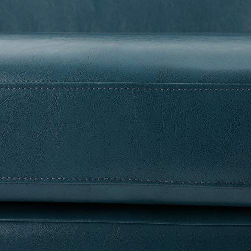 Christopher Knight Home Justine Leather Loveseat, Teal