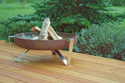 Curonian Agila Solid Steel Wood Burning Fire Pit