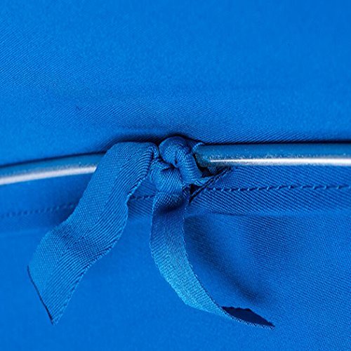 7.5 ft. Steel Commercial Grade Heavy Duty Beach Umbrella with Ash Wood Pole & Acrylic Fabric