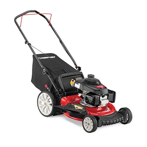 Troy-Bilt TB160 21 in. 160 cc Gas Walk Behind Push Mower with High Rear Wheels and 3-in-1 Cutting Triaction Cutting System
